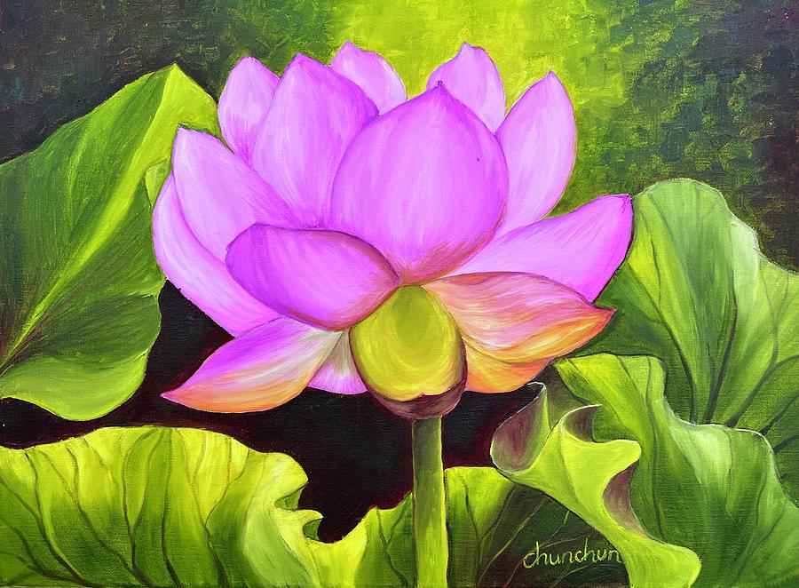 Miss Lotus Painting by Tina Nguyen - Fine Art America