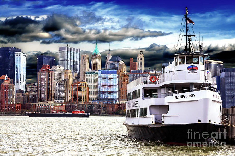 Miss New Jersey Boat on the Hudson River Photograph by John Rizzuto
