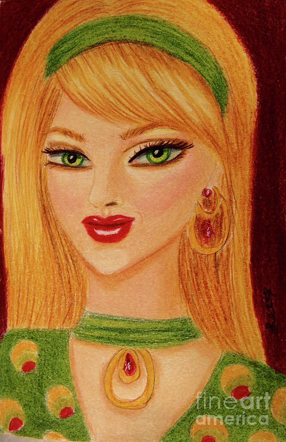 Miss Olive Drawing by Dorothy Lee