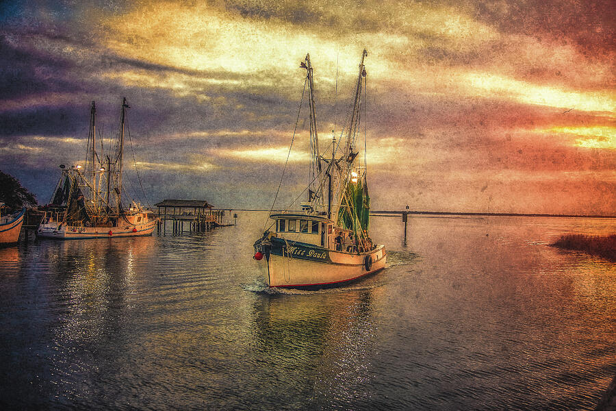 Miss Paula - SC Shrimping Photograph by Steve Rich - Fine Art America