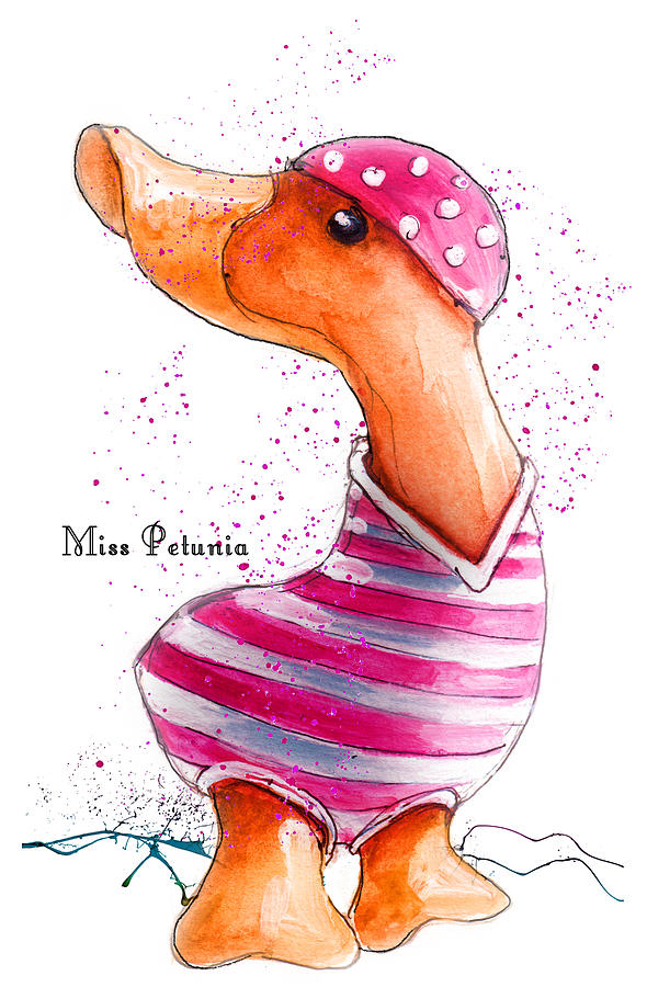 Miss Petunia Painting by Miki De Goodaboom