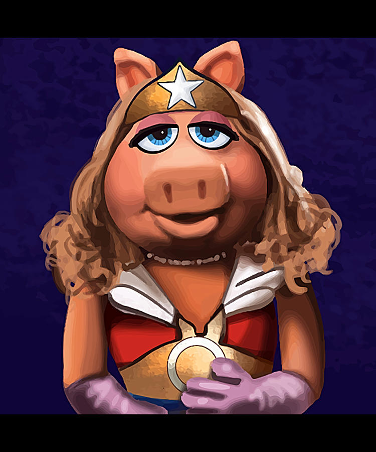 Miss Piggy Wonder Poster aesthetic hippie Painting by Lee Brandon ...