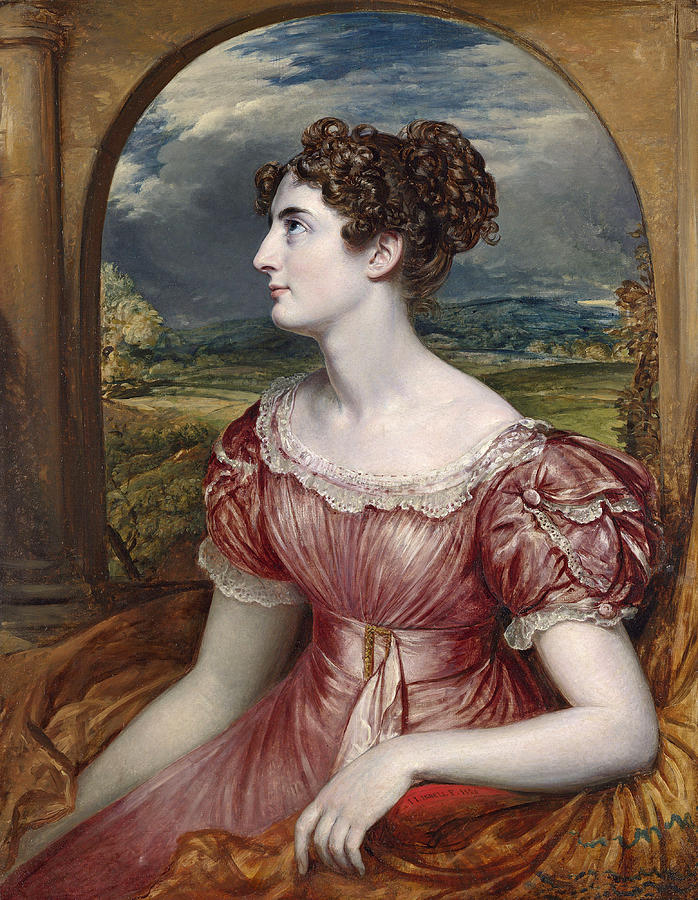 Miss Puxley Painting by John Linnell