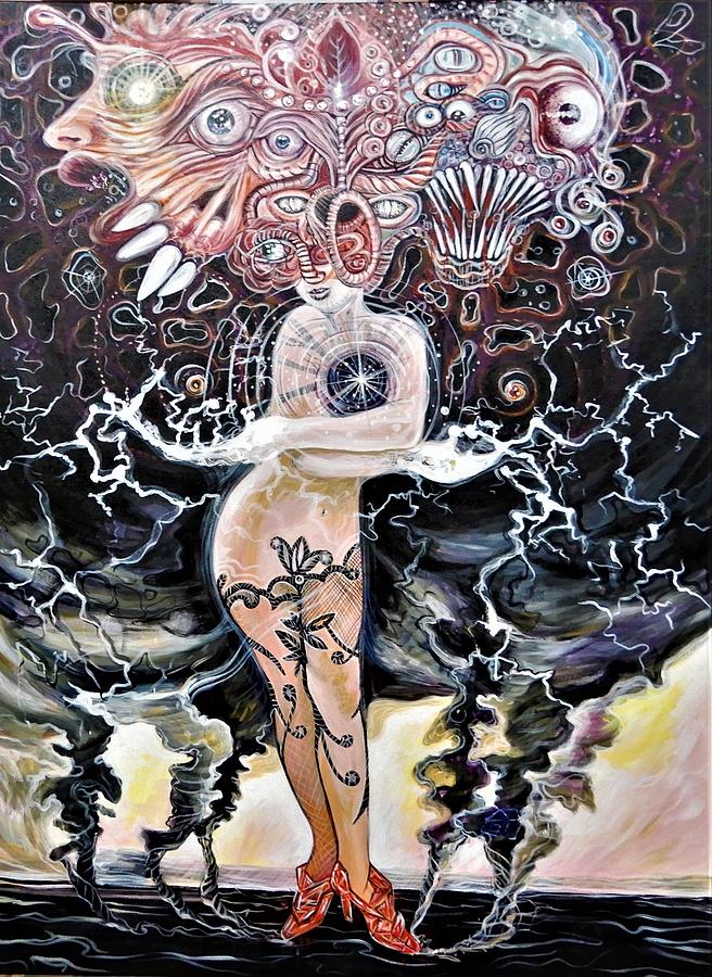 Nude Painting - Miss Tornado by Yelena Tylkina
