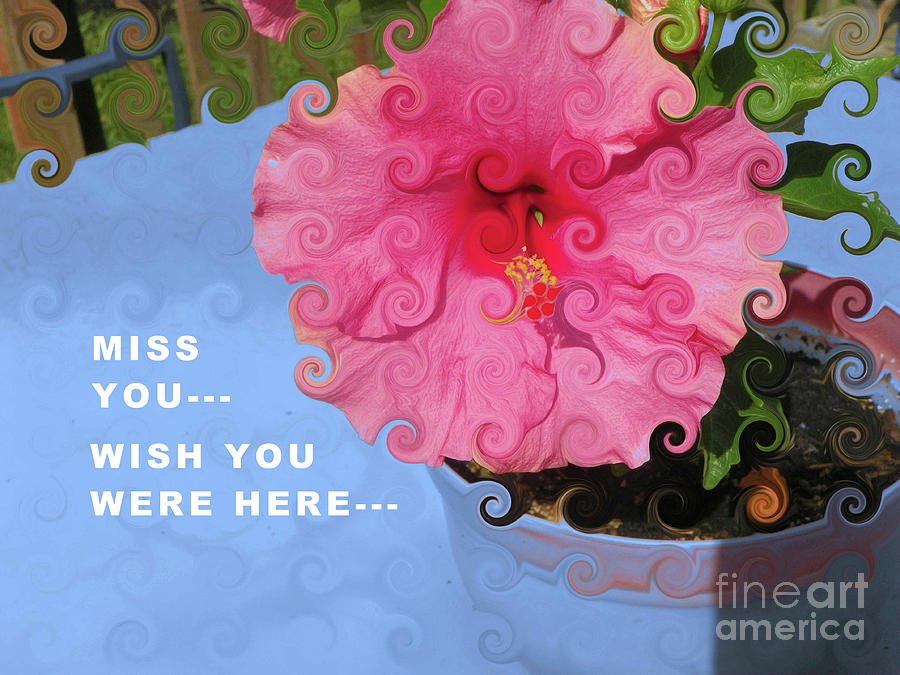 Miss You Card Photograph by Shirley Moravec