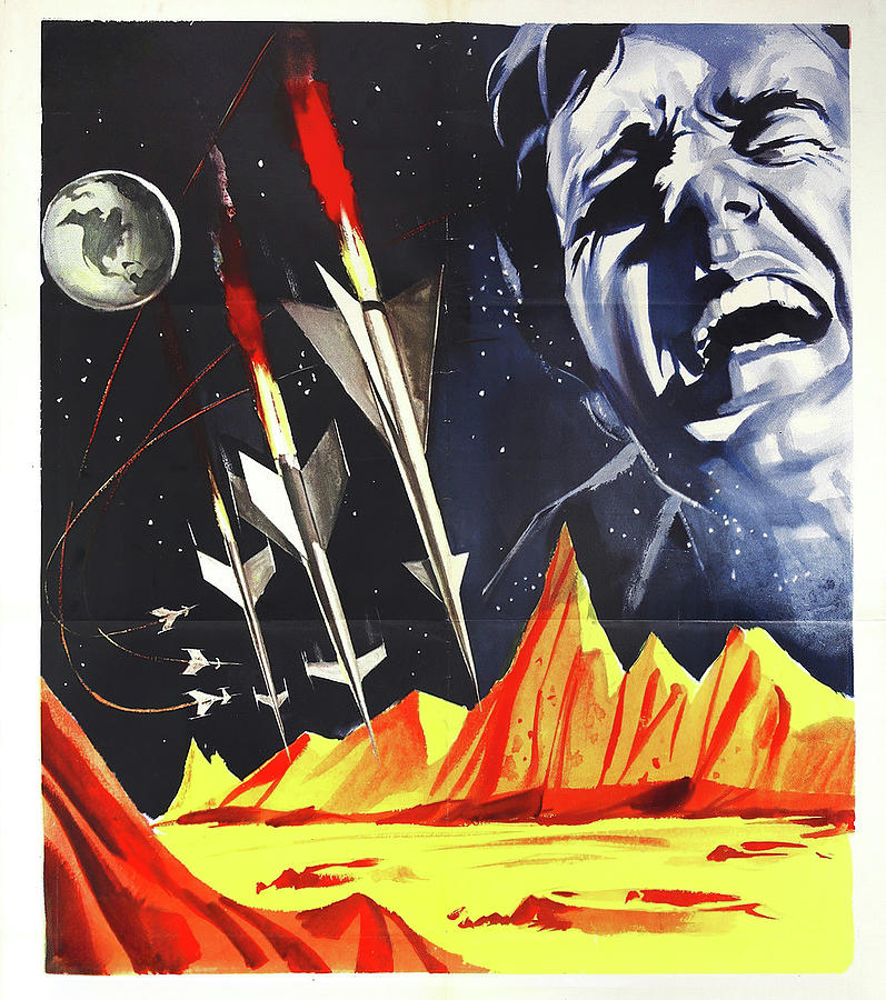 Vintage Painting - Missile to the Moon, 1958, movie poster painting by Movie World Posters