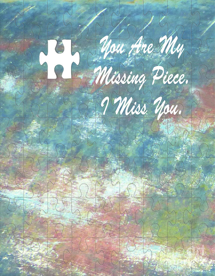Missing Piece Mixed Media by Sharon Williams Eng