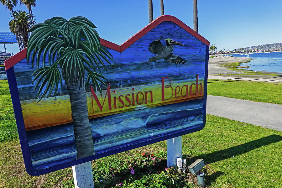 Mission Beach San Diego Sign San Diego California Photograph by Toby McGuire