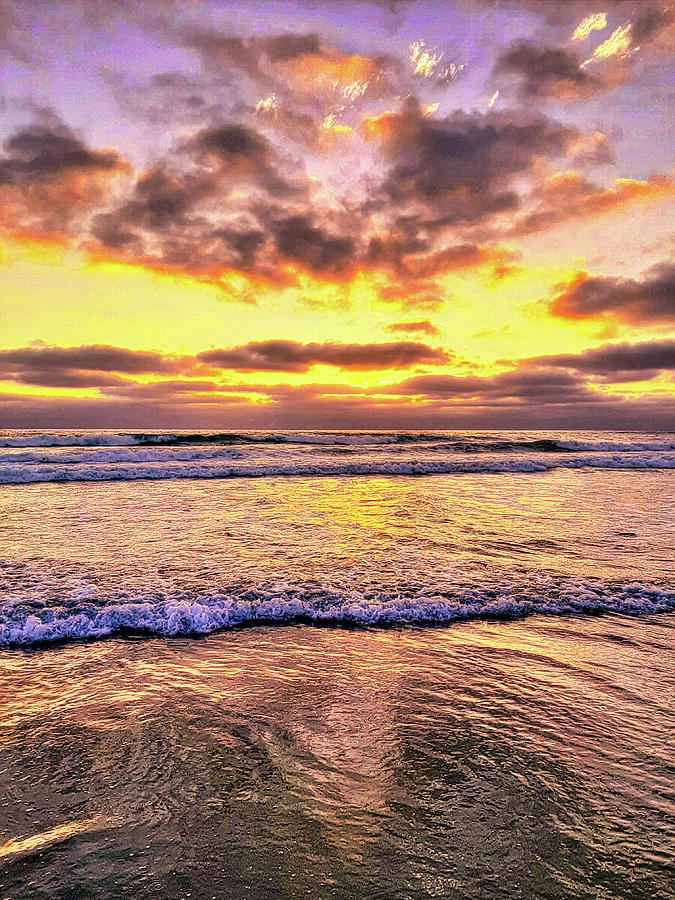 Sunset Photograph - Mission Beach Sunset, San Diego California by Chance Kafka