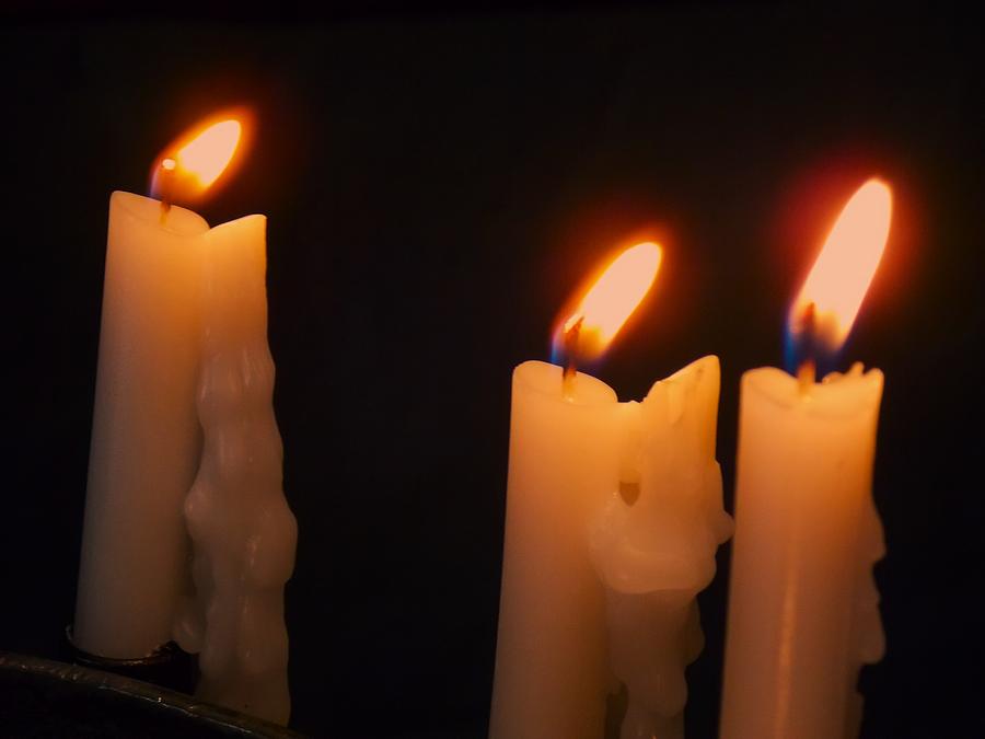 Mission Candles in the Dark Photograph by Troy Wilson-Ripsom - Fine Art ...