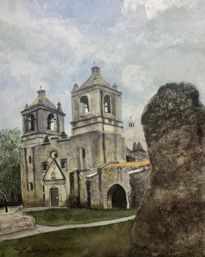 Mission Concepcion Painting By David Carlson - Fine Art America