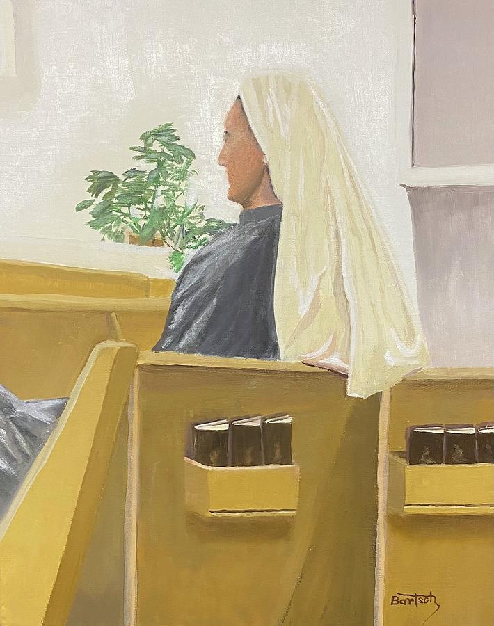 Sister Sarah Rose Painting by David Bartsch