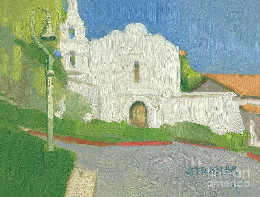 Mission de Alcala, San Diego Painting by Paul Strahm