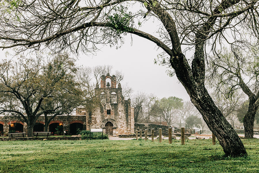 Mission Espada in Spring Photograph by Iris Greenwell