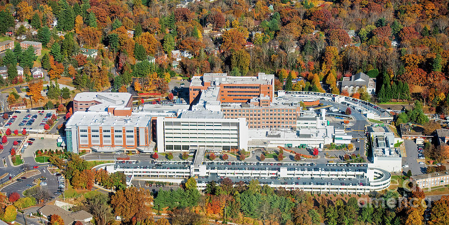Mission Hospital Asheville Aerial Photo - Mission Health System  Photograph by David Oppenheimer