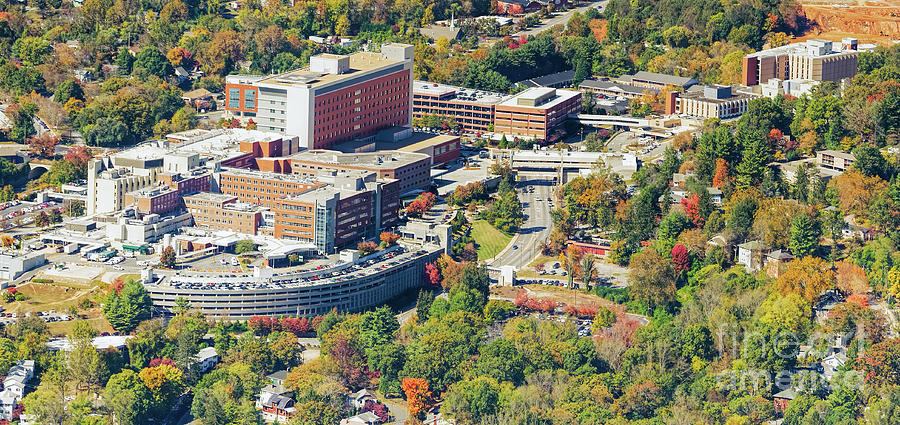 Mission Hospital run by HCA Healthcare Aerial Photo Photograph by David Oppenheimer