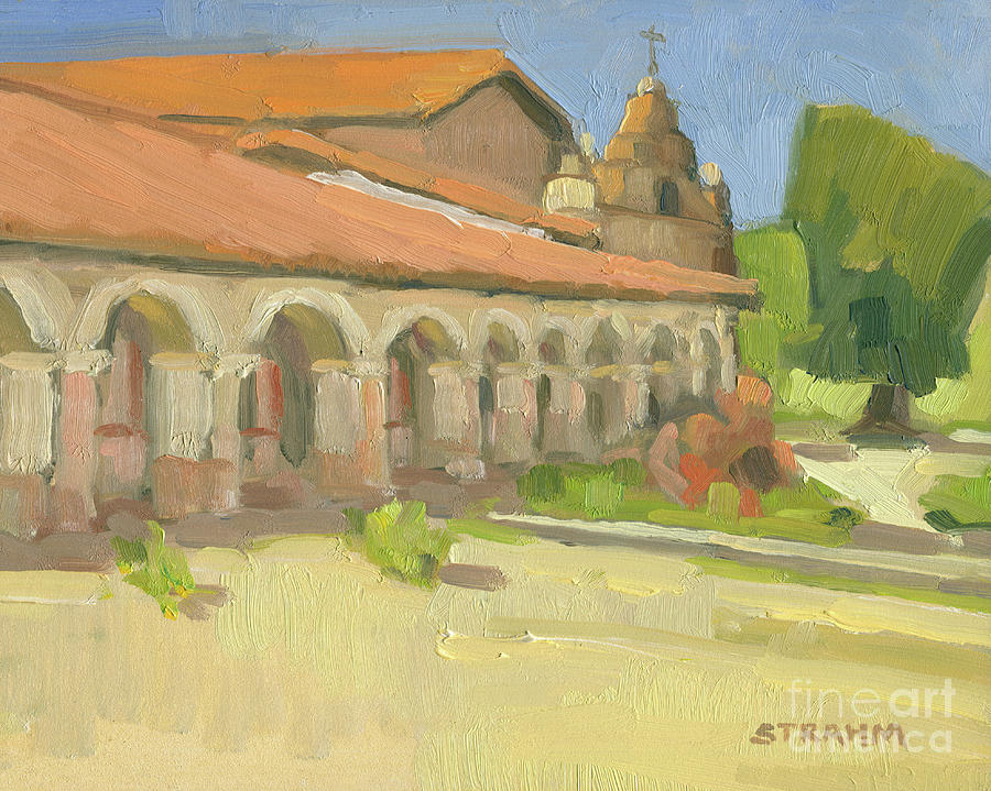 Mission San Antonio de Padua - Jolon, California Painting by Paul Strahm