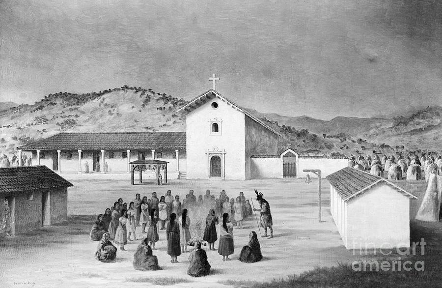 Mission San Francisco Solano de Sonoma, 1880's Painting by Oriana Day ...