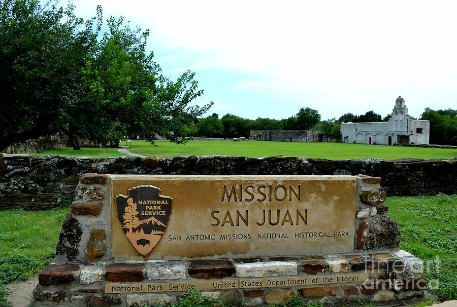 Mission San Juan Sign Photograph by Expressions By Stephanie