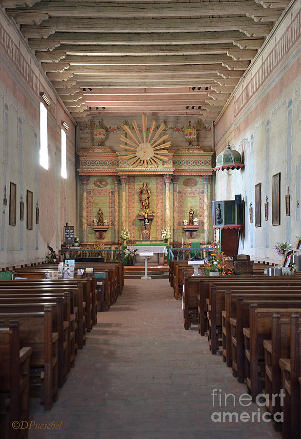 Mission San Miguel Church Inside View Photograph