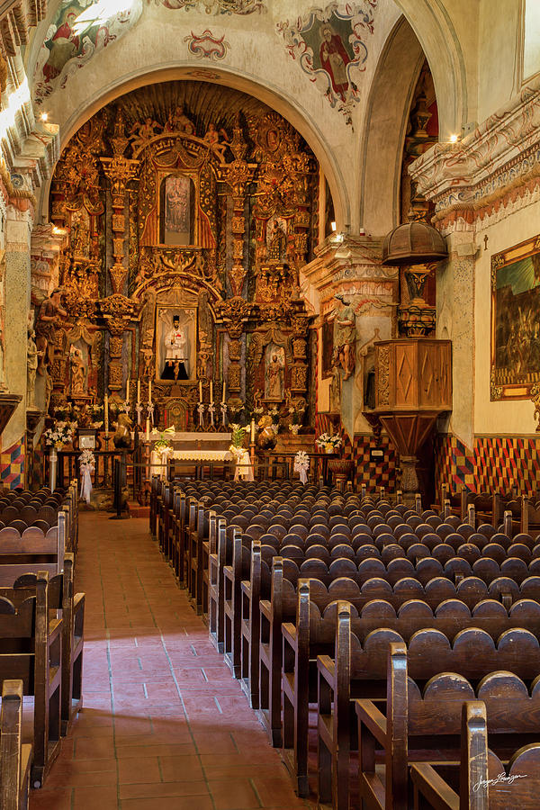 Mission San Xavier del Bac Interior Photograph by Jurgen Lorenzen