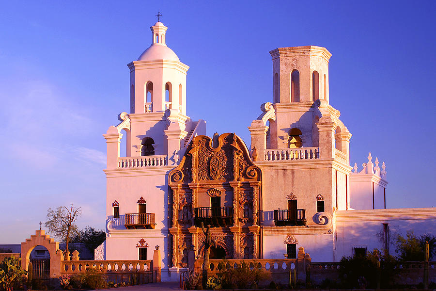 Architecture Photograph - Mission San Xavier In Morning Light by Douglas Taylor
