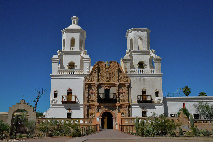 Mission San Xavier Photograph by Tommy Anderson