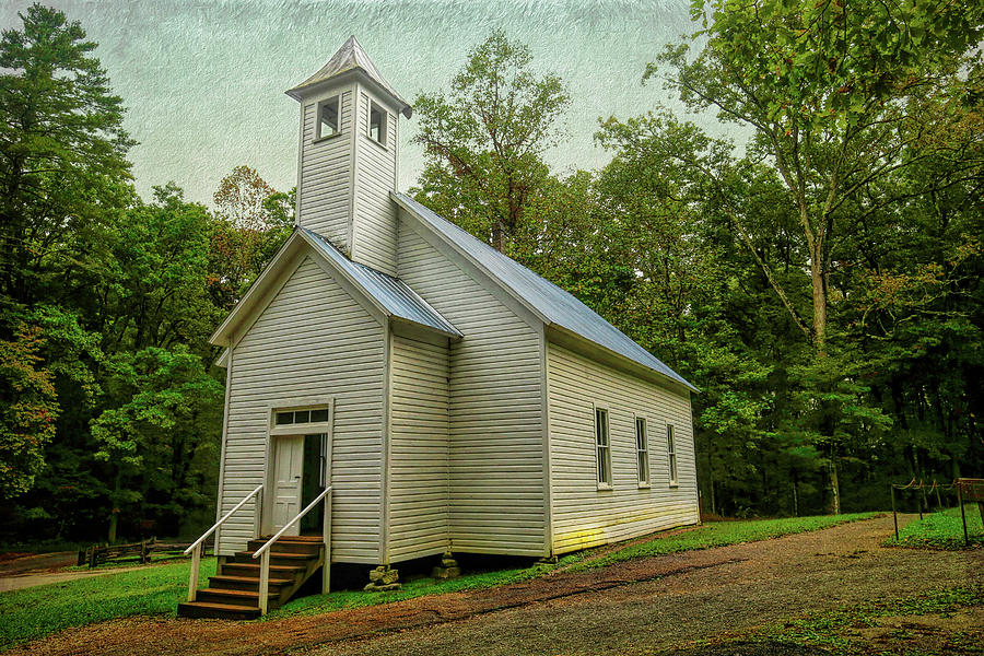 Architecture Photograph - Missionary Baptist Church Cades Cove by Judy Vincent
