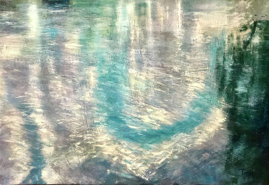 Mississippi Reflection Painting by Laura Toth