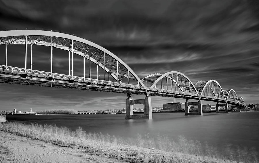 Mississippi River Bridge Photograph by Ray Congrove