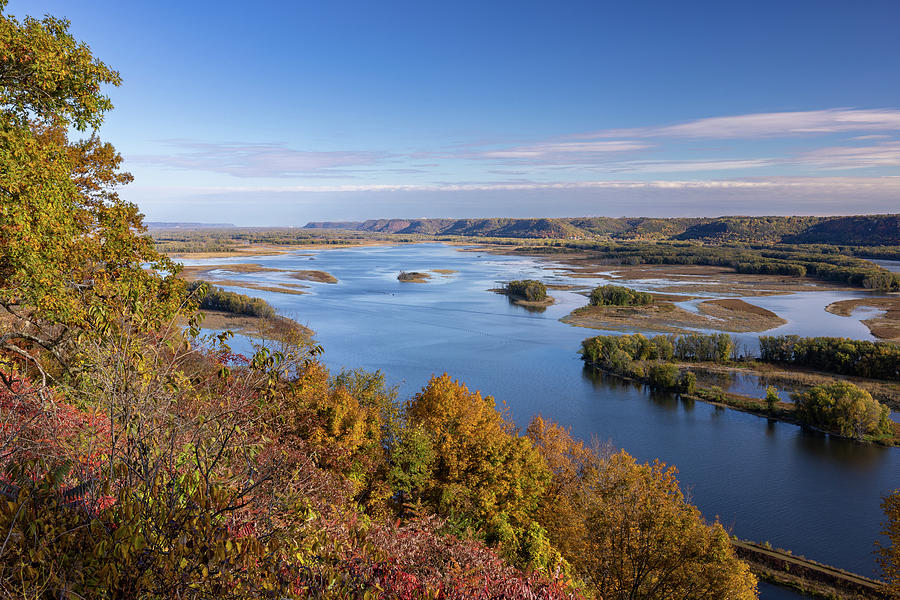 Mississippi River Lansing 1 Photograph by John Brueske - Fine Art America