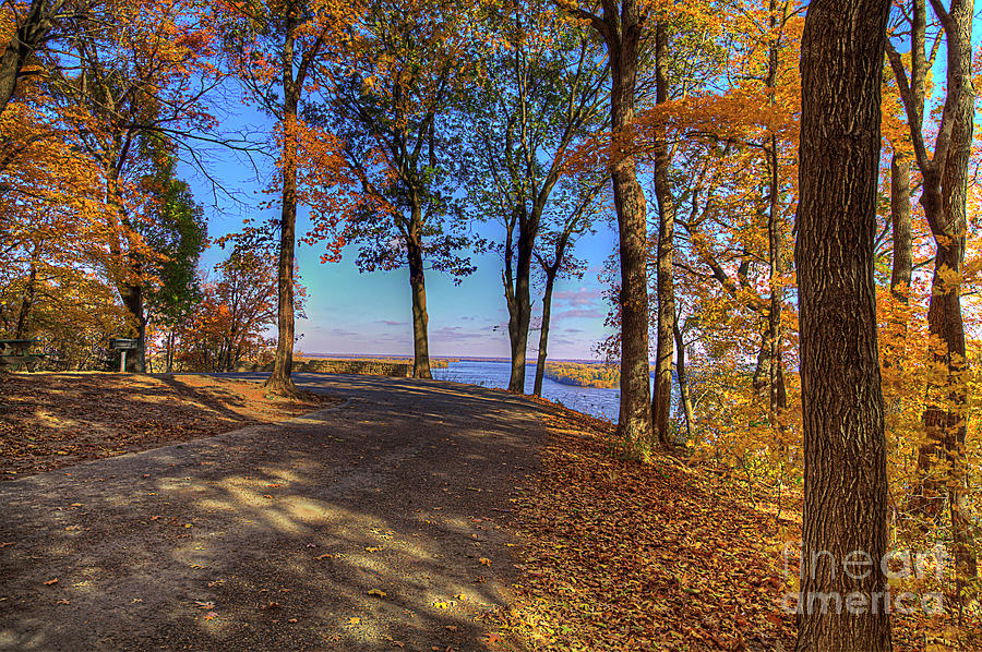 Travel Photograph - Mississippi Through The Trees by Larry Braun Travel Photograph - Mississippi Through The Trees by Larry Braun