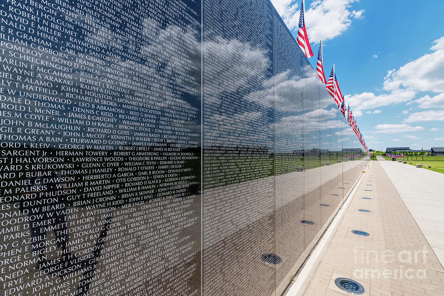Missouri National Veterans Memorial Wall Photograph by Jennifer White