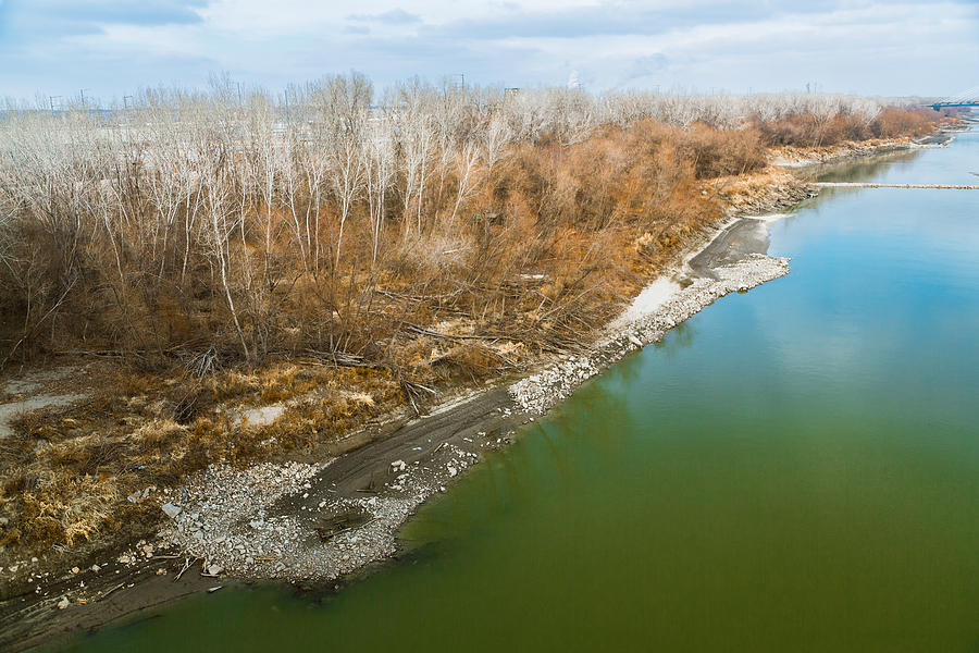 Missouri River close to Kansas City Photograph by Grigory Fedyukovich