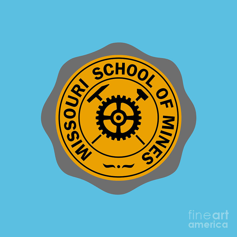 Missouri School of Mines UMR Vintage Seal Logo Drawing by Connie A ...