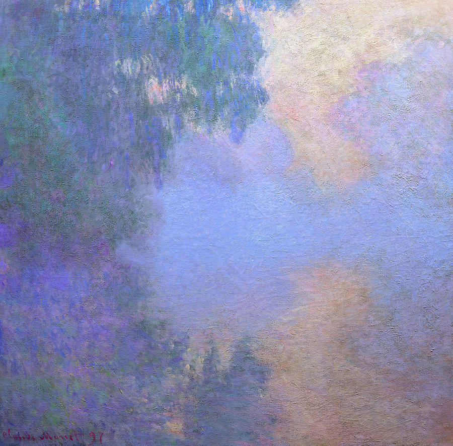 Claude Monet Painting - Mist, Branch of the Seine near Giverny by Claude Monet