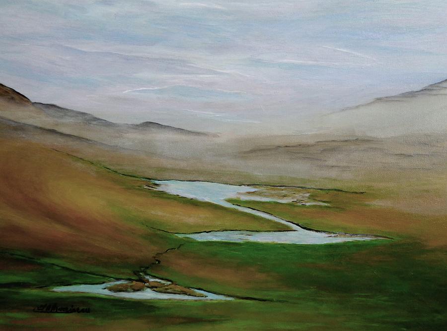 Mist in the Valley Painting by JAMartineau