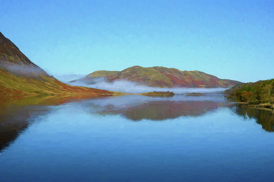 Mist on Crummock Water 2 Digital Art by Roy Pedersen