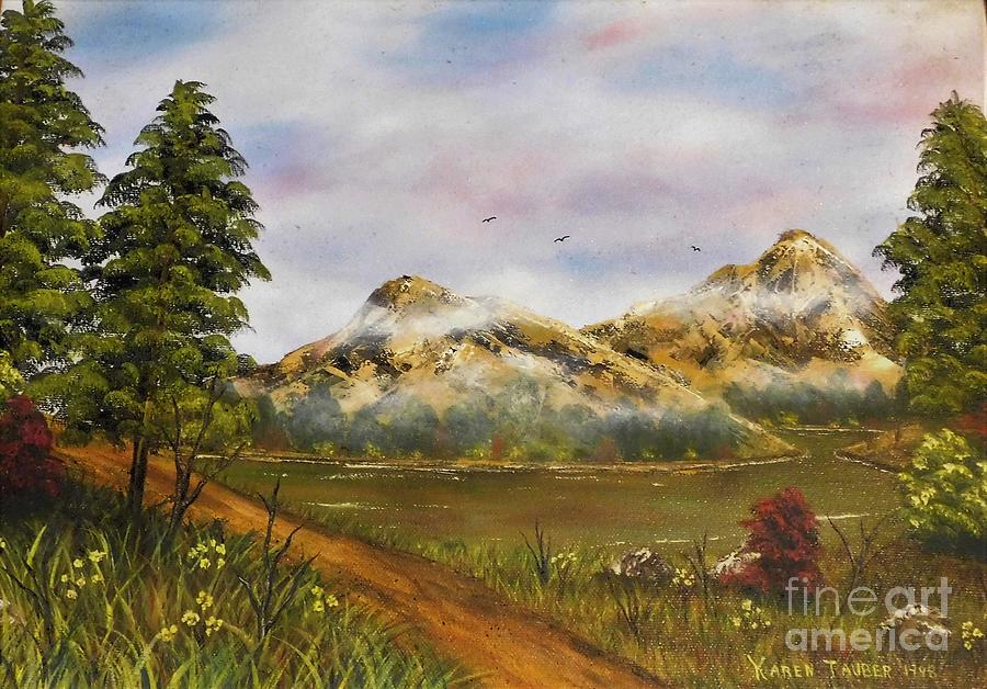 Mist Over The Mountains Painting