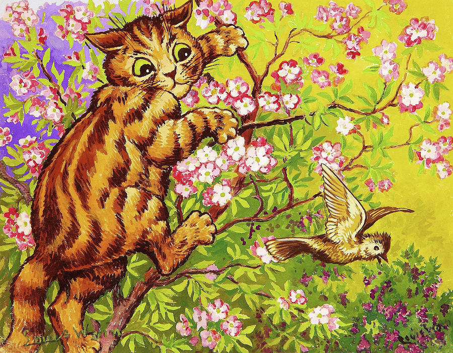 Mistake - Digital Remastered Edition Painting by Louis Wain