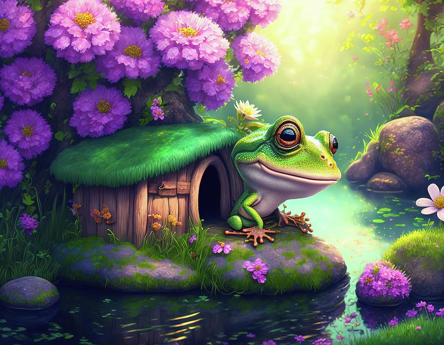 Mister Contented Frog Photograph by Lorraine Baum
