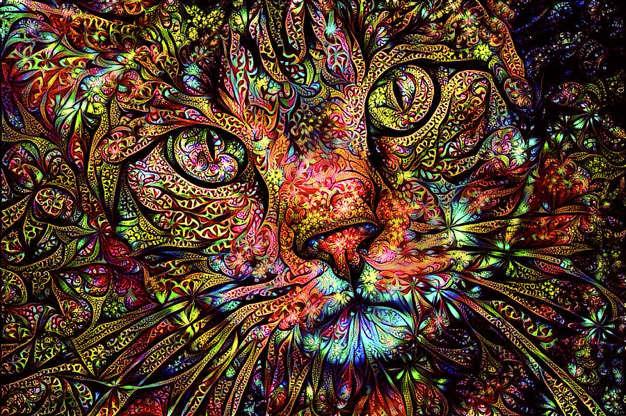 Mister Psychedelic Digital Art by Peggy Collins