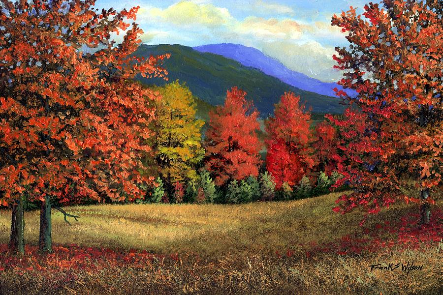 Misty Autumn Painting by Frank Wilson