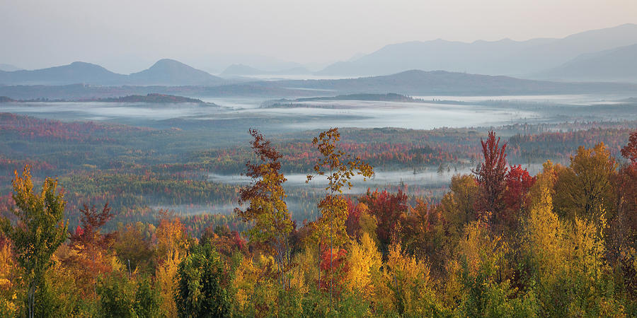 Misty Autumn Morning Views Photograph by White Mountain Images