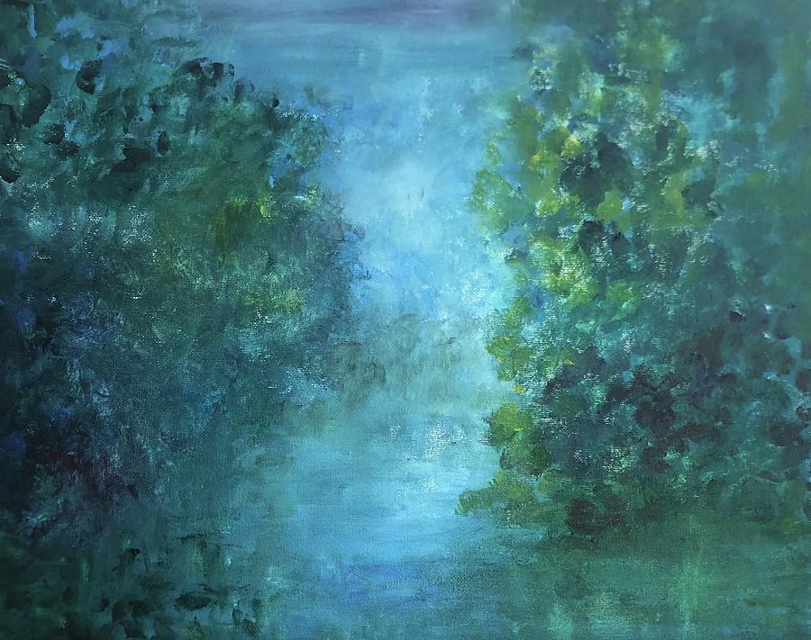 Misty Day Painting by Anne Hamilton - Fine Art America