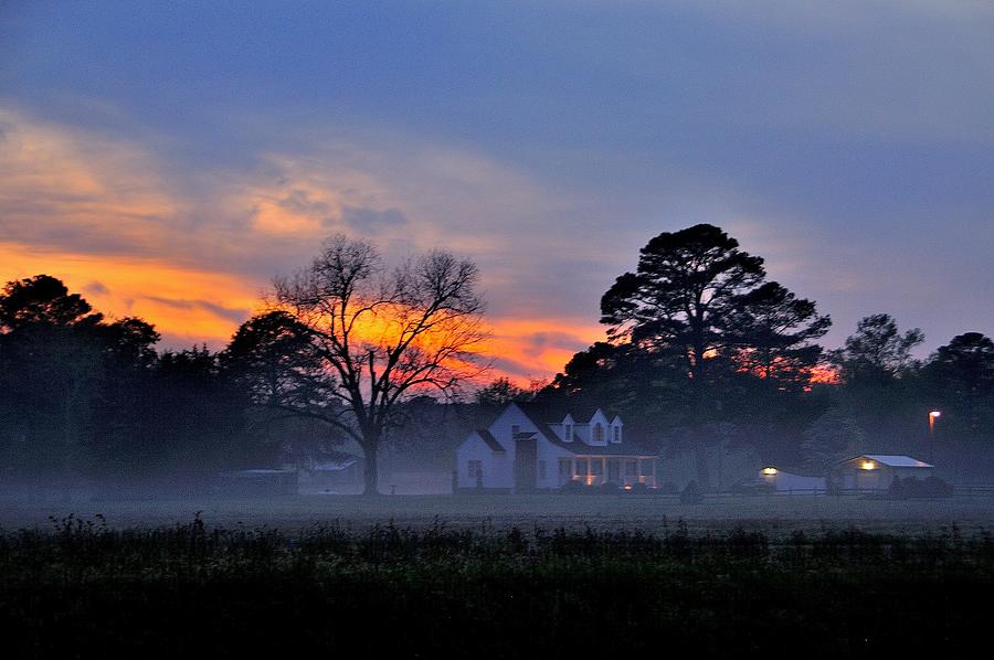 Misty Evening Photograph by Eric Towell