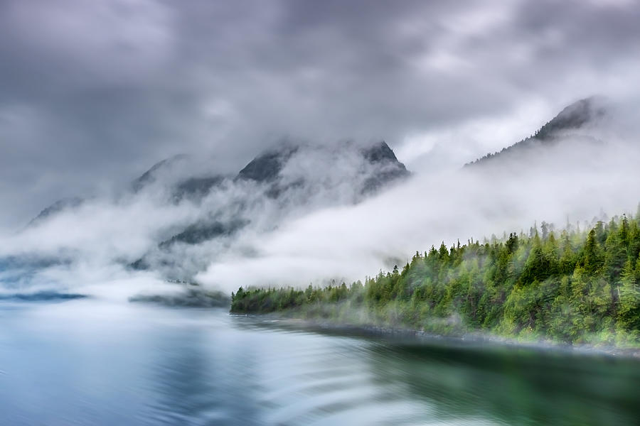 Misty Fjord Shoreline, Alaska Photograph by BriBar