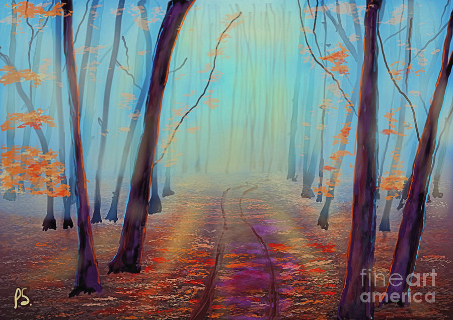 Misty Forest Digital Art