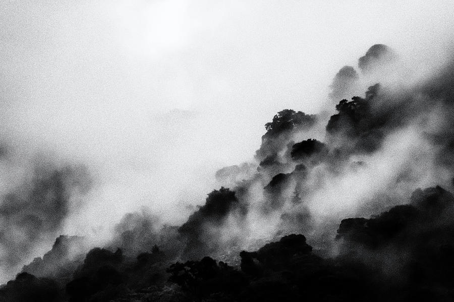Misty Hills - Black And White IIi Photograph