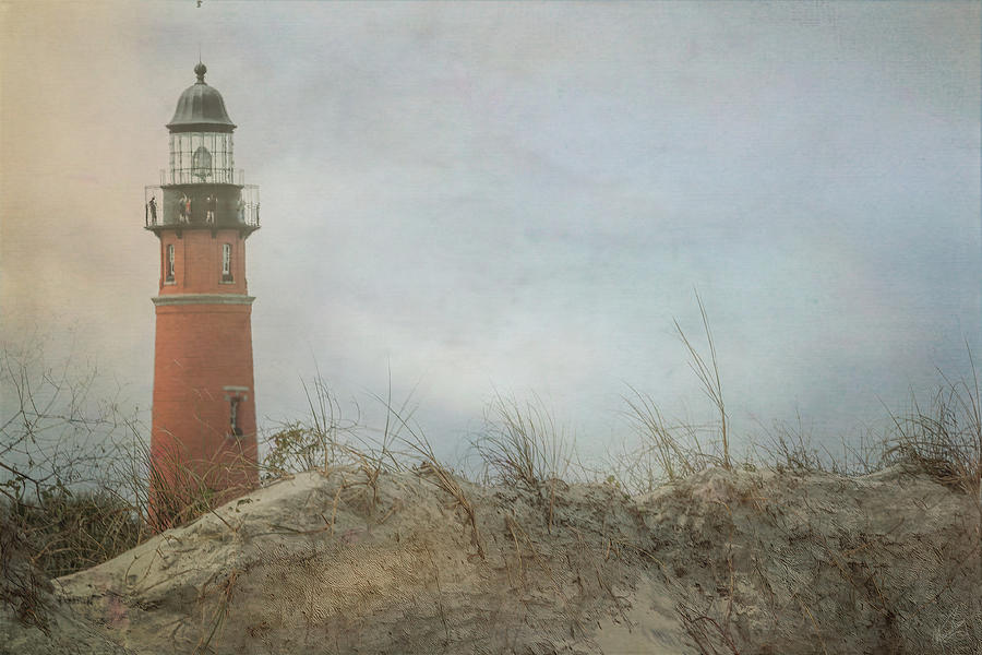 Misty Lighthouse Photograph by Norman Peay